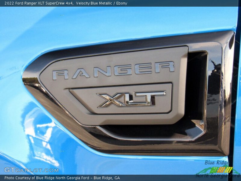 Velocity Blue Metallic / Ebony 2022 Ford Ranger XLT SuperCrew 4x4