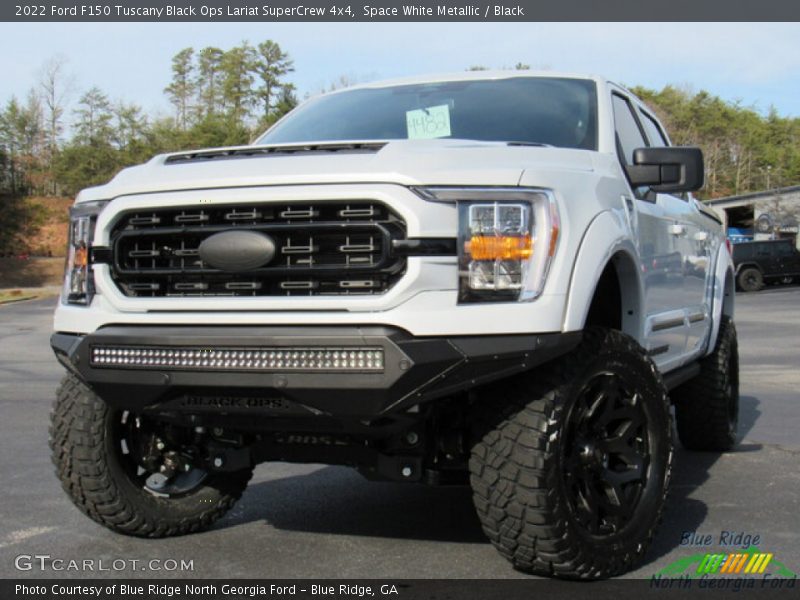 Space White Metallic / Black 2022 Ford F150 Tuscany Black Ops Lariat SuperCrew 4x4