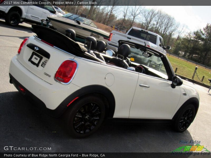 Pepper White / Carbon Black 2017 Mini Convertible Cooper