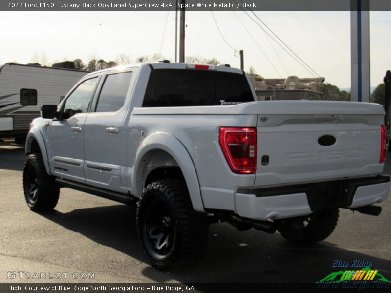 Space White Metallic / Black 2022 Ford F150 Tuscany Black Ops Lariat SuperCrew 4x4