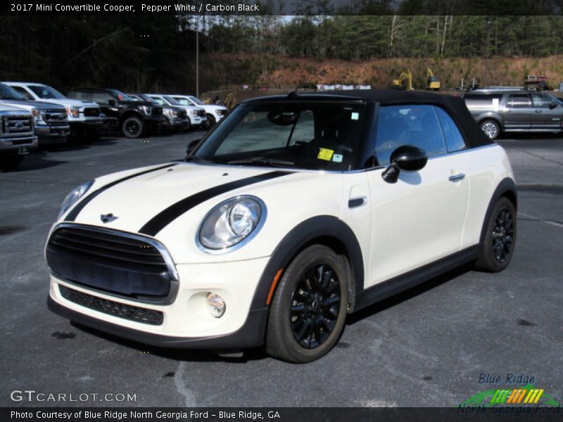 Pepper White / Carbon Black 2017 Mini Convertible Cooper