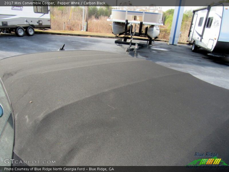 Pepper White / Carbon Black 2017 Mini Convertible Cooper