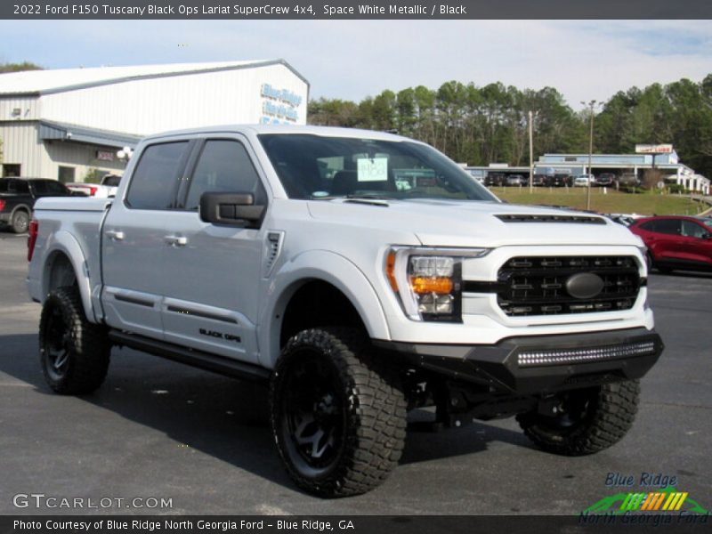 Space White Metallic / Black 2022 Ford F150 Tuscany Black Ops Lariat SuperCrew 4x4