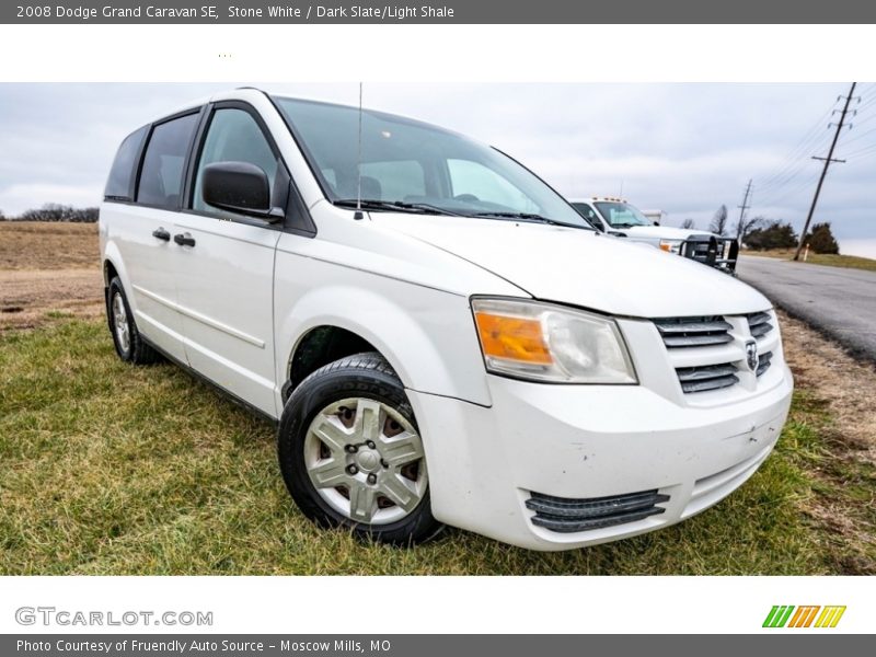 Stone White / Dark Slate/Light Shale 2008 Dodge Grand Caravan SE