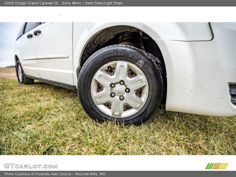 Stone White / Dark Slate/Light Shale 2008 Dodge Grand Caravan SE