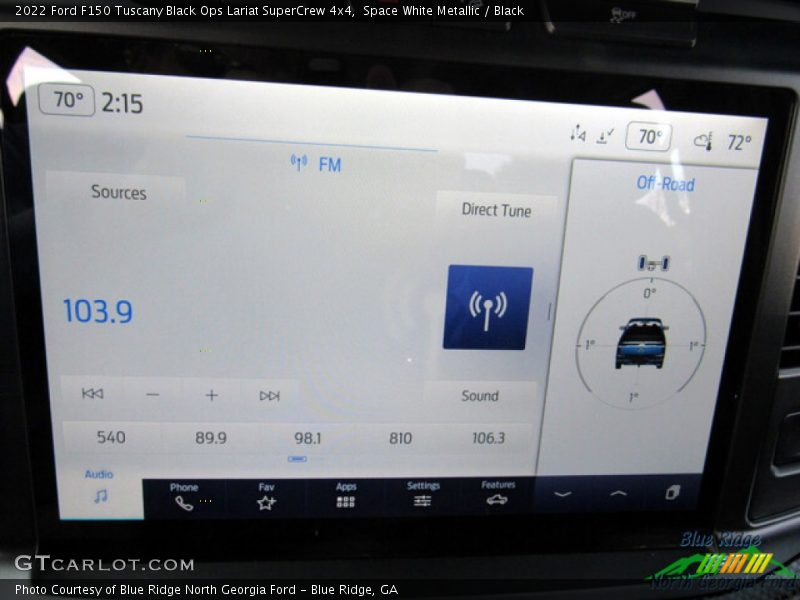 Space White Metallic / Black 2022 Ford F150 Tuscany Black Ops Lariat SuperCrew 4x4