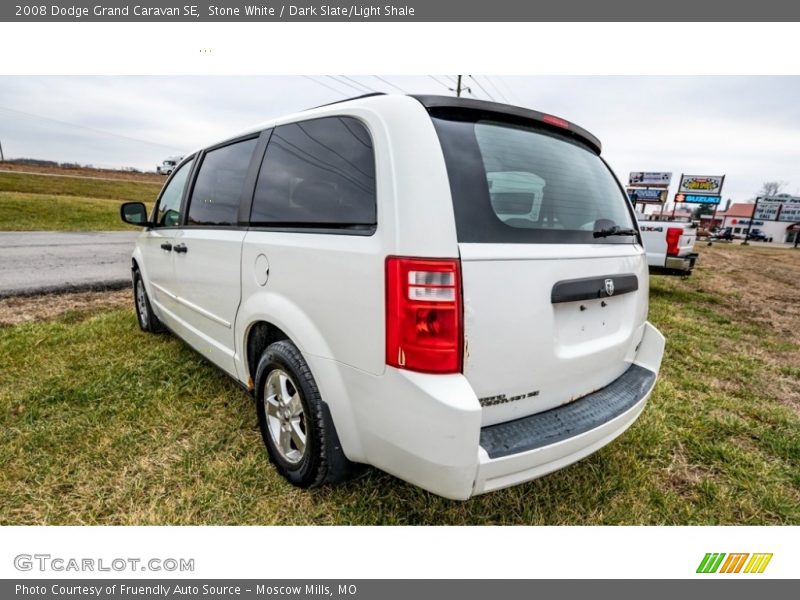 Stone White / Dark Slate/Light Shale 2008 Dodge Grand Caravan SE