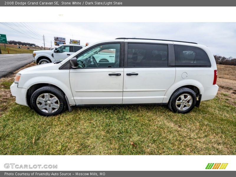 Stone White / Dark Slate/Light Shale 2008 Dodge Grand Caravan SE