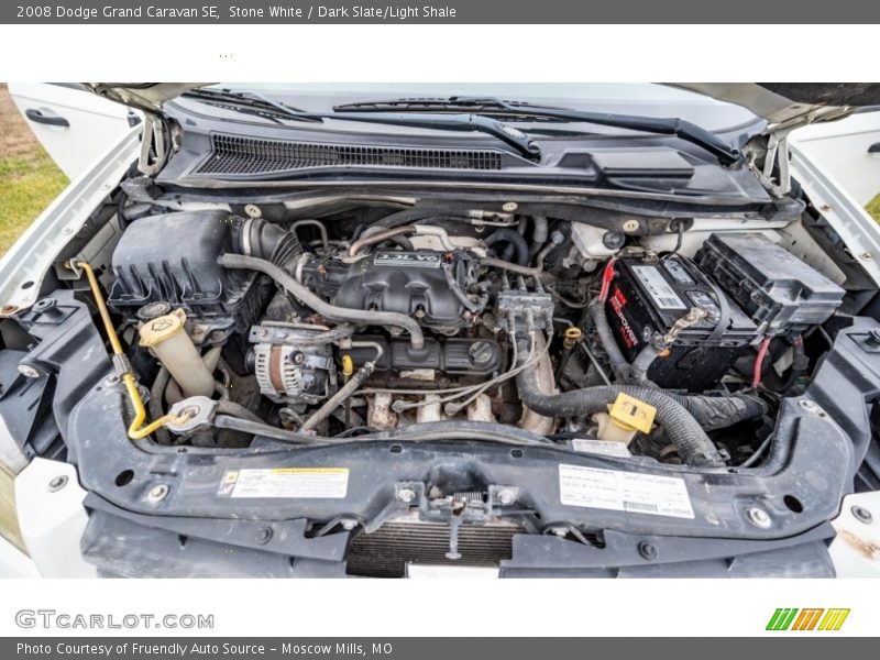 Stone White / Dark Slate/Light Shale 2008 Dodge Grand Caravan SE