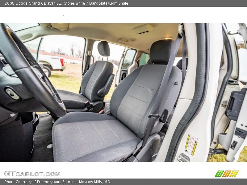 Stone White / Dark Slate/Light Shale 2008 Dodge Grand Caravan SE