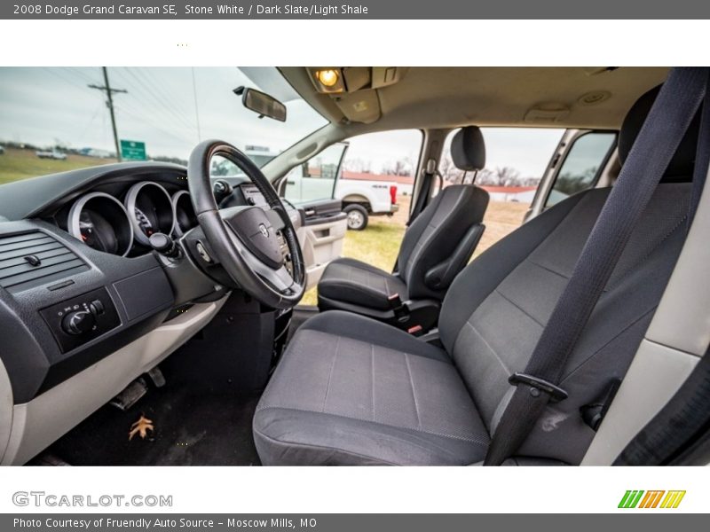 Stone White / Dark Slate/Light Shale 2008 Dodge Grand Caravan SE