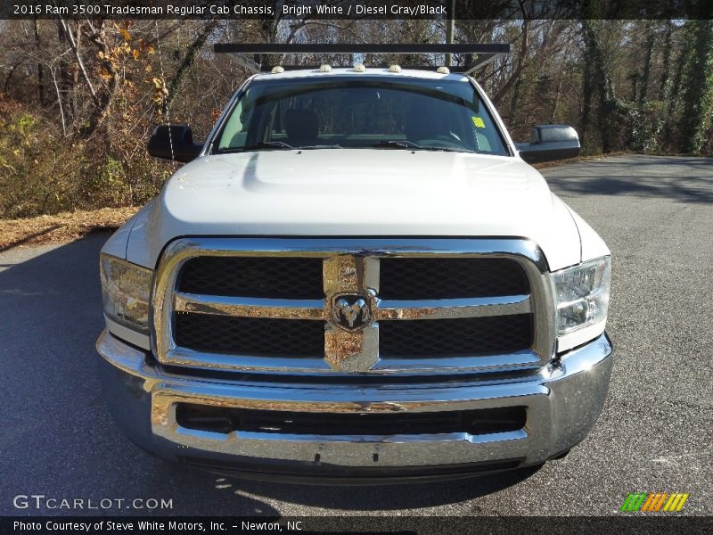 Bright White / Diesel Gray/Black 2016 Ram 3500 Tradesman Regular Cab Chassis