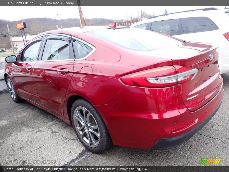 Ruby Red / Ebony 2019 Ford Fusion SEL