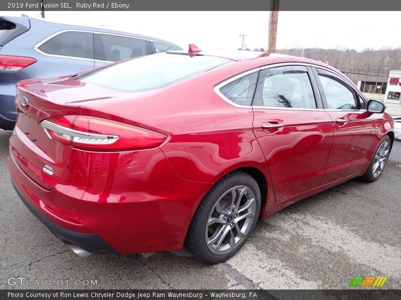 Ruby Red / Ebony 2019 Ford Fusion SEL