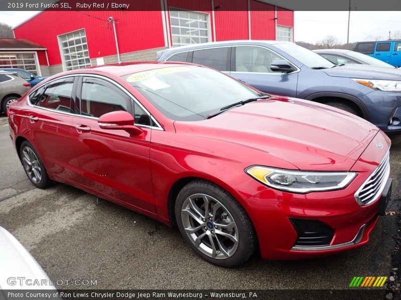 Ruby Red / Ebony 2019 Ford Fusion SEL
