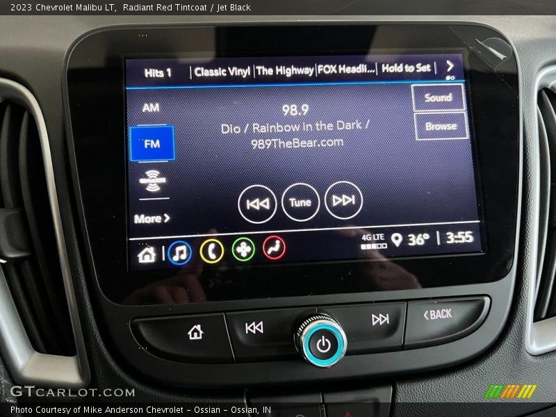 Controls of 2023 Malibu LT