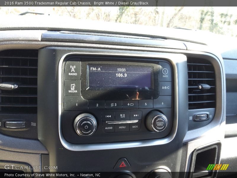 Bright White / Diesel Gray/Black 2016 Ram 3500 Tradesman Regular Cab Chassis