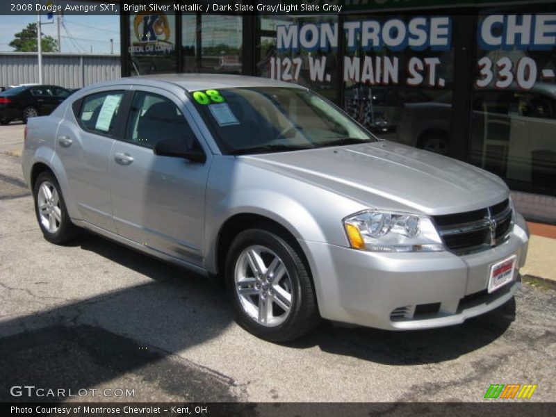 Bright Silver Metallic / Dark Slate Gray/Light Slate Gray 2008 Dodge Avenger SXT