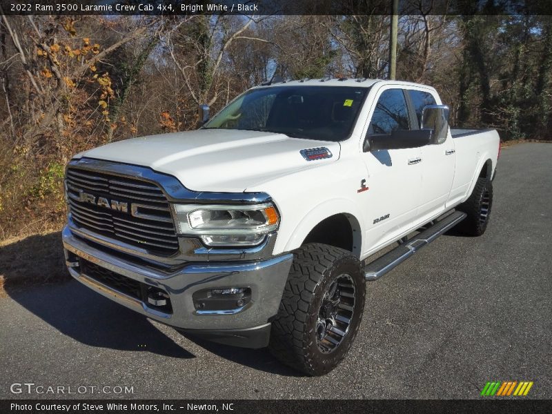 Bright White / Black 2022 Ram 3500 Laramie Crew Cab 4x4