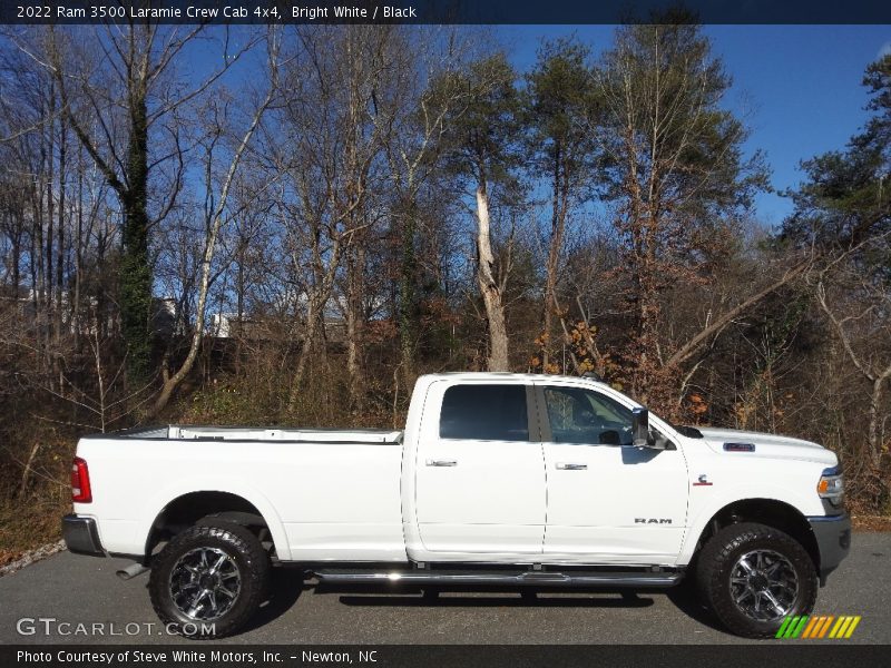 Bright White / Black 2022 Ram 3500 Laramie Crew Cab 4x4