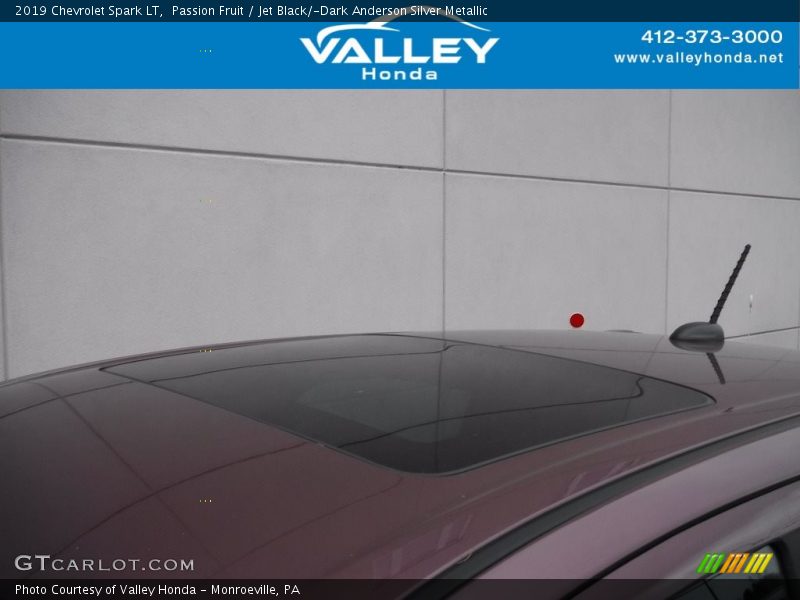 Passion Fruit / Jet Black/­Dark Anderson Silver Metallic 2019 Chevrolet Spark LT