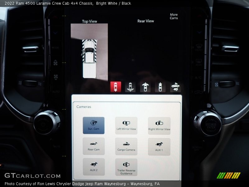 Bright White / Black 2022 Ram 4500 Laramie Crew Cab 4x4 Chassis