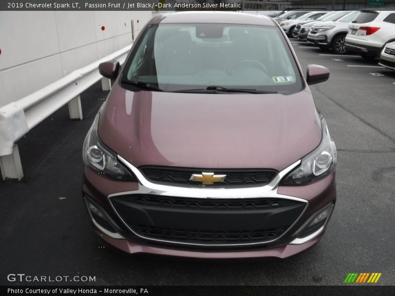 Passion Fruit / Jet Black/­Dark Anderson Silver Metallic 2019 Chevrolet Spark LT