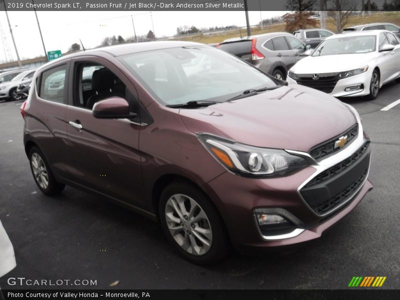 Passion Fruit / Jet Black/­Dark Anderson Silver Metallic 2019 Chevrolet Spark LT