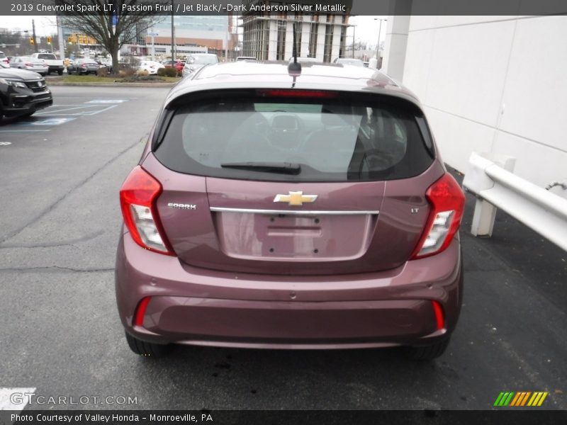 Passion Fruit / Jet Black/­Dark Anderson Silver Metallic 2019 Chevrolet Spark LT