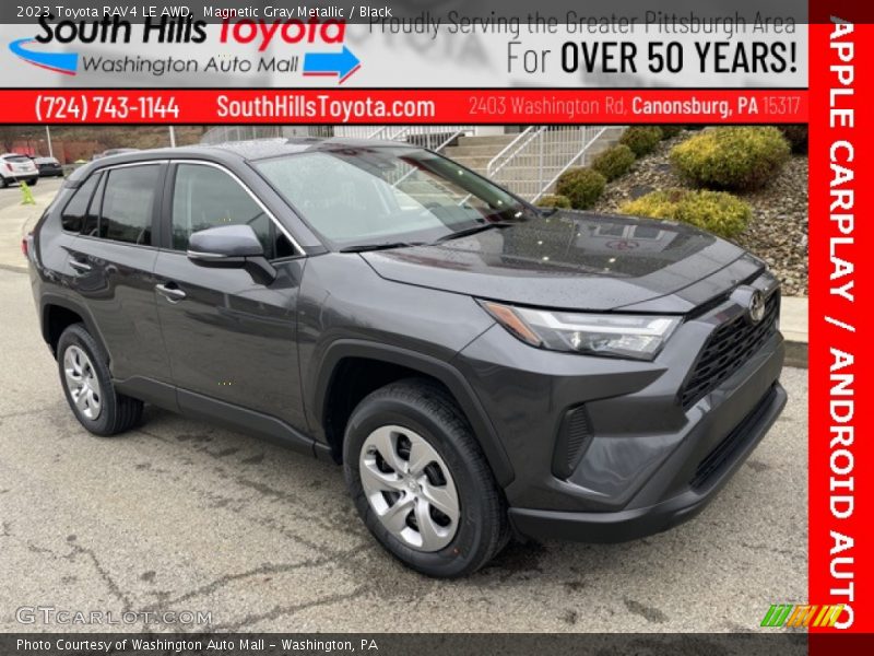 Magnetic Gray Metallic / Black 2023 Toyota RAV4 LE AWD