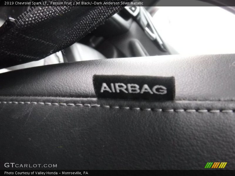 Passion Fruit / Jet Black/­Dark Anderson Silver Metallic 2019 Chevrolet Spark LT