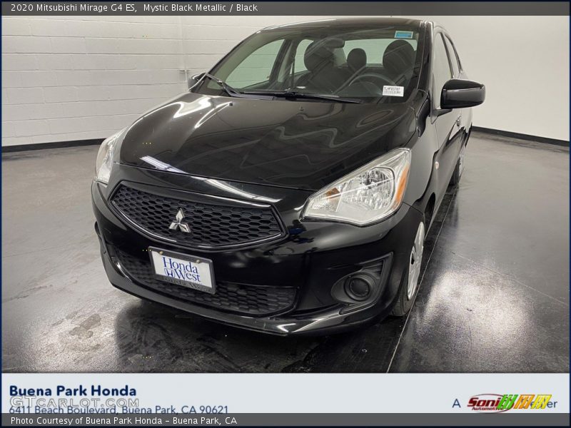 Mystic Black Metallic / Black 2020 Mitsubishi Mirage G4 ES