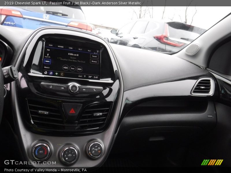 Passion Fruit / Jet Black/­Dark Anderson Silver Metallic 2019 Chevrolet Spark LT