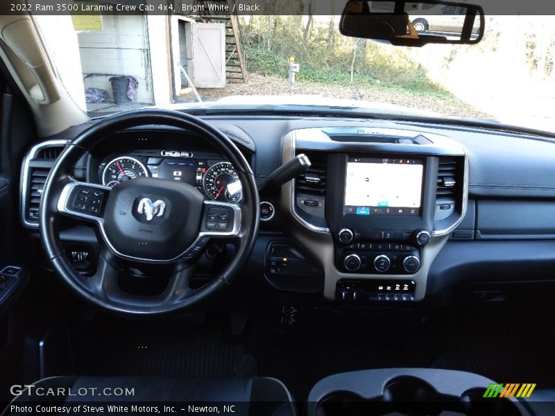 Bright White / Black 2022 Ram 3500 Laramie Crew Cab 4x4