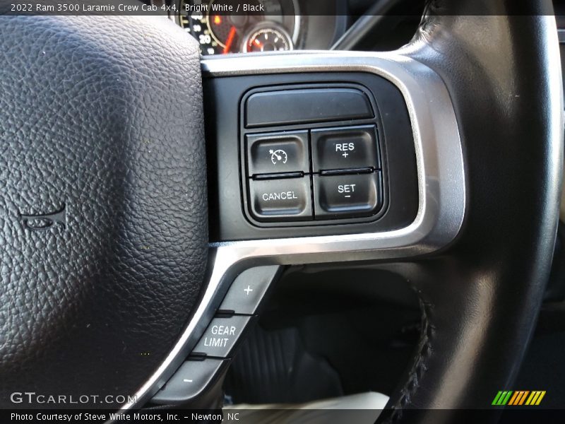 Bright White / Black 2022 Ram 3500 Laramie Crew Cab 4x4