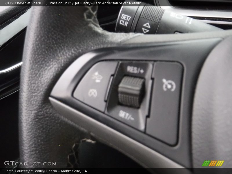 Passion Fruit / Jet Black/­Dark Anderson Silver Metallic 2019 Chevrolet Spark LT