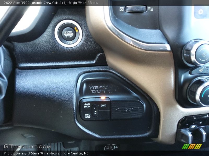 Bright White / Black 2022 Ram 3500 Laramie Crew Cab 4x4