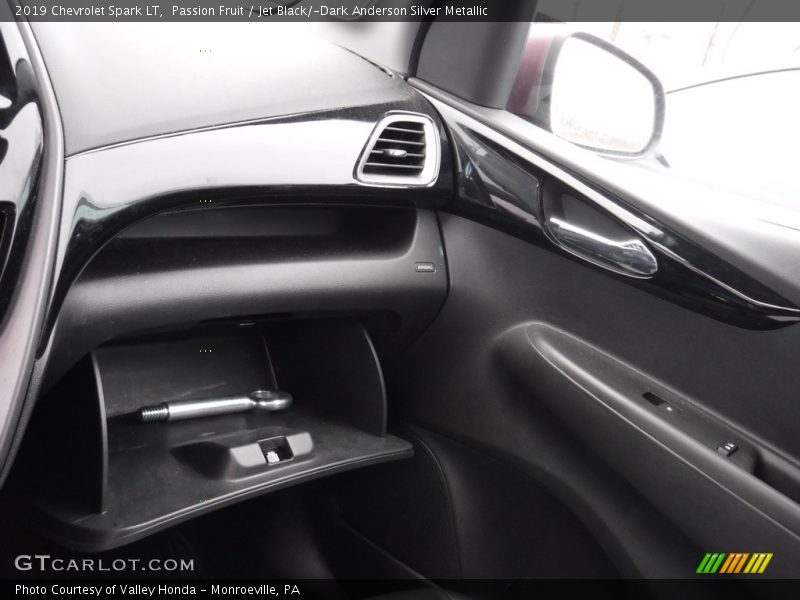 Passion Fruit / Jet Black/­Dark Anderson Silver Metallic 2019 Chevrolet Spark LT