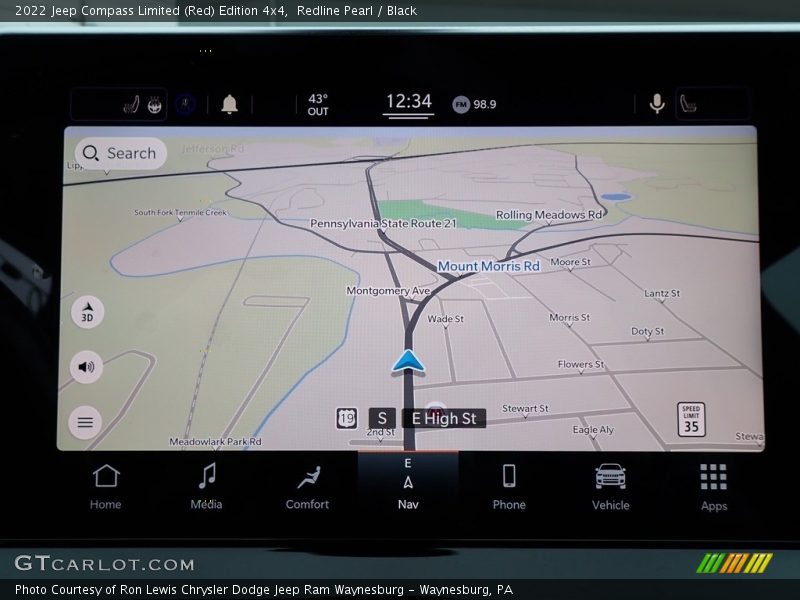 Redline Pearl / Black 2022 Jeep Compass Limited (Red) Edition 4x4