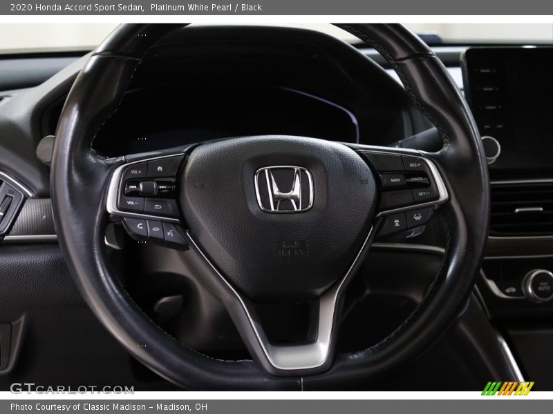 Platinum White Pearl / Black 2020 Honda Accord Sport Sedan