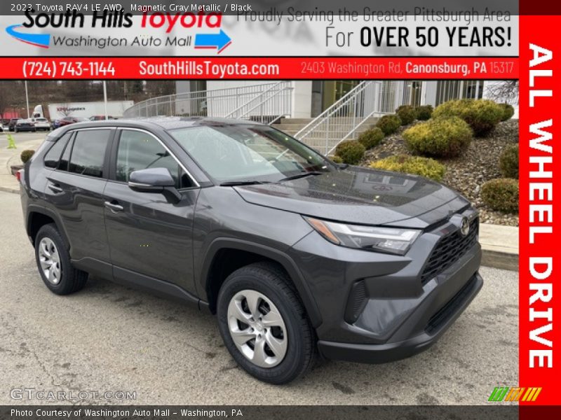 Magnetic Gray Metallic / Black 2023 Toyota RAV4 LE AWD