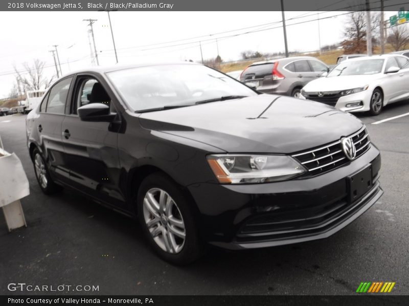 Black / Black/Palladium Gray 2018 Volkswagen Jetta S