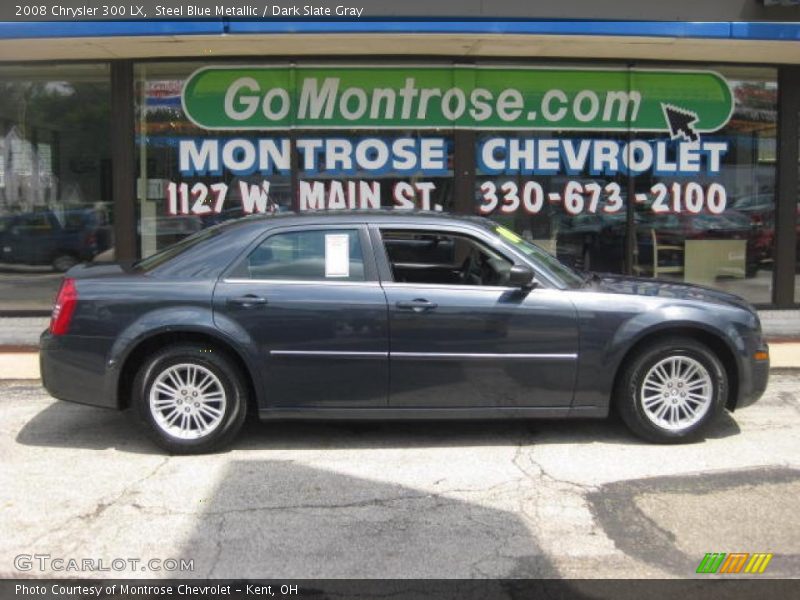 Steel Blue Metallic / Dark Slate Gray 2008 Chrysler 300 LX