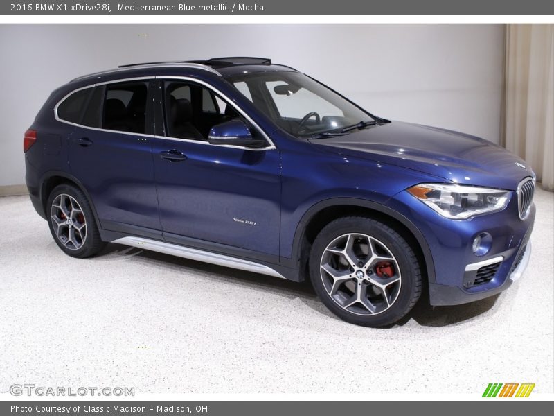 Mediterranean Blue metallic / Mocha 2016 BMW X1 xDrive28i