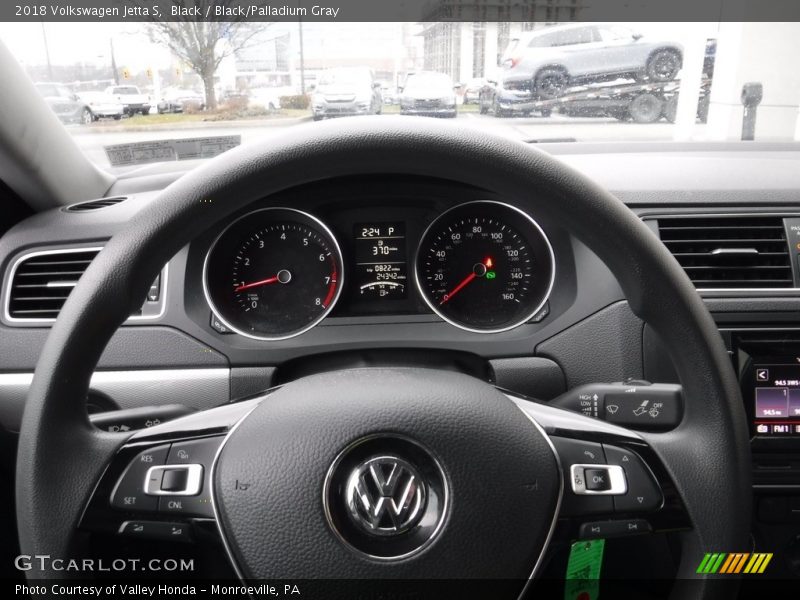 Black / Black/Palladium Gray 2018 Volkswagen Jetta S
