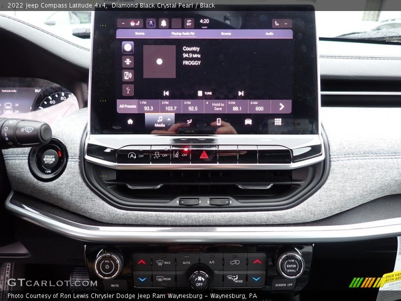 Diamond Black Crystal Pearl / Black 2022 Jeep Compass Latitude 4x4