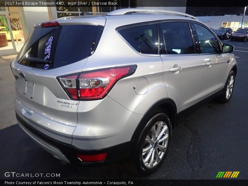 Ingot Silver / Charcoal Black 2017 Ford Escape Titanium 4WD