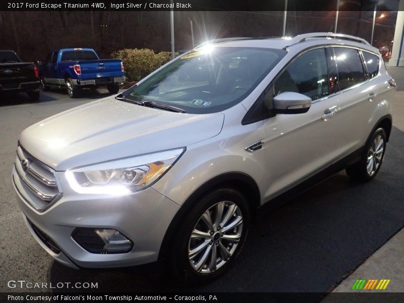 Ingot Silver / Charcoal Black 2017 Ford Escape Titanium 4WD