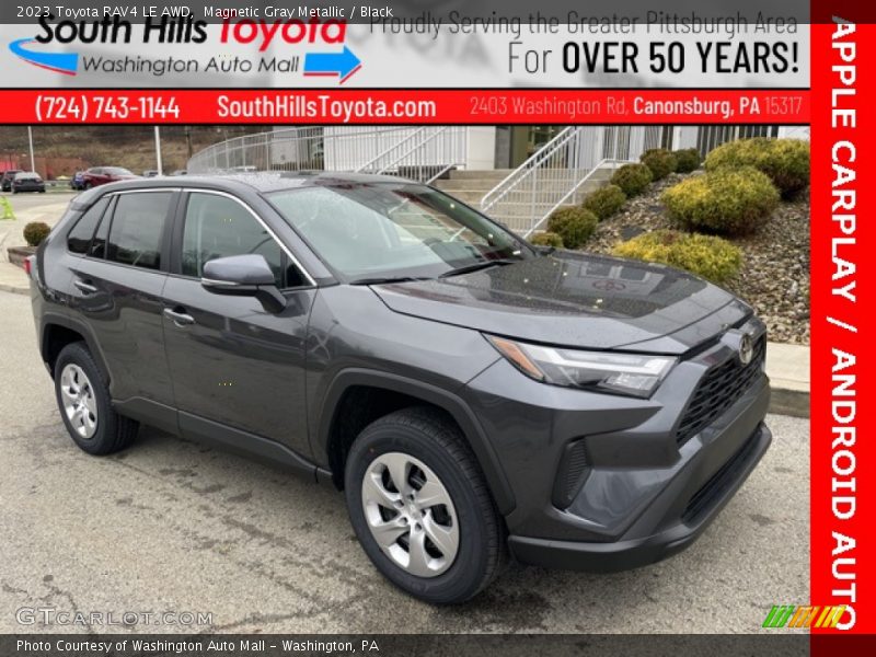 Magnetic Gray Metallic / Black 2023 Toyota RAV4 LE AWD