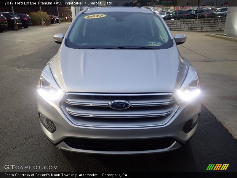 Ingot Silver / Charcoal Black 2017 Ford Escape Titanium 4WD